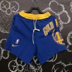 NBA Warriors nike athleisure shorts bleu